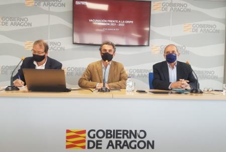 Aragón ha iniciado la vacunación contra la gripe de forma escalonada y...