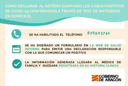 Imagen Sanidad  activa un teléfono y un servicio web para declarar positivos...